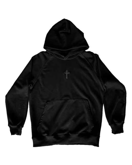 Embroidered Cross Hoodie